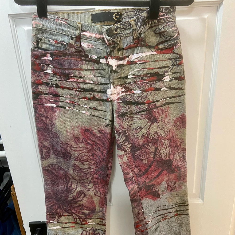 Reduced & Desirable❤️Cavalli Italian Painted Jeans - Picture 5 of 10